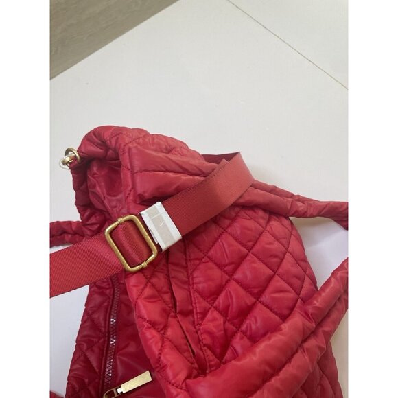 Jill & Ally Quilted Nylon Tote Bag Red NWT - Picture 8 of 10